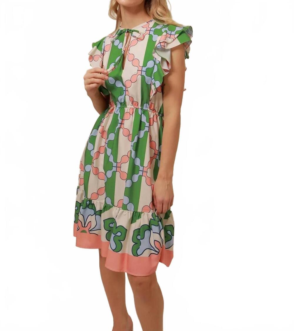 NEW LAVI pierina mini dress in multi